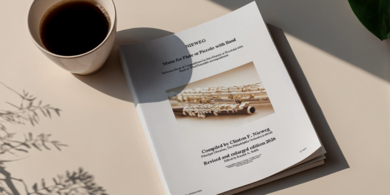 Clinton F. Niewegs „Music for Flute or Piccolo and Band“ – Ein unverzichtbares Nachschlagewerk für Flötisten, Dirigenten und Pädagogen